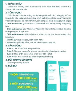 Alternative view of Sữa Rữa Mặt Mychi Mint Cleanser Chính hãng